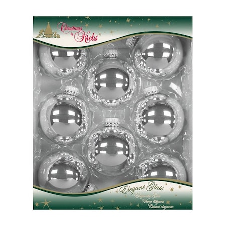 Christmas By Krebs Christmas by Krebs Bright Silver Ball Ornament CBK70121